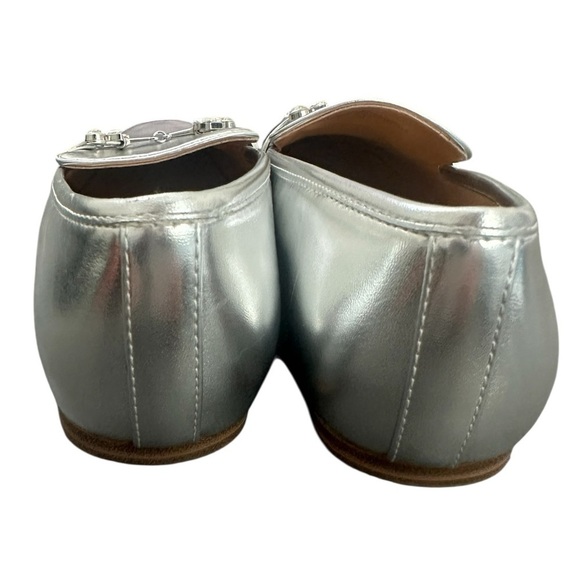 NEW Nine West Bennit Slip-On Round Toe Dress Loafers in Metallic Silver - Size 8 - Picture 8 of 9